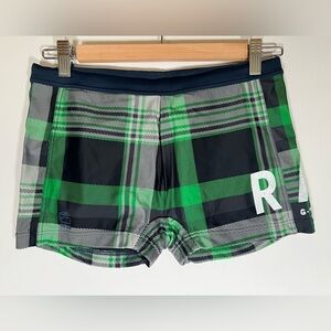 G-Star Raw Denim green black plaid swim athletic trunks sz M beach festival